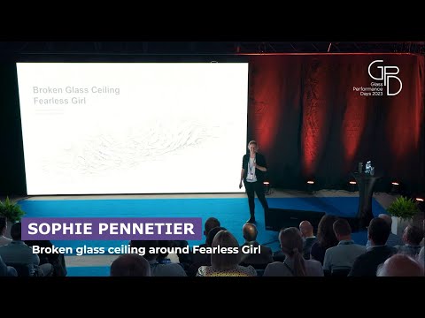 Sophie Pennetier | Broken glass ceiling around Fearless Girl